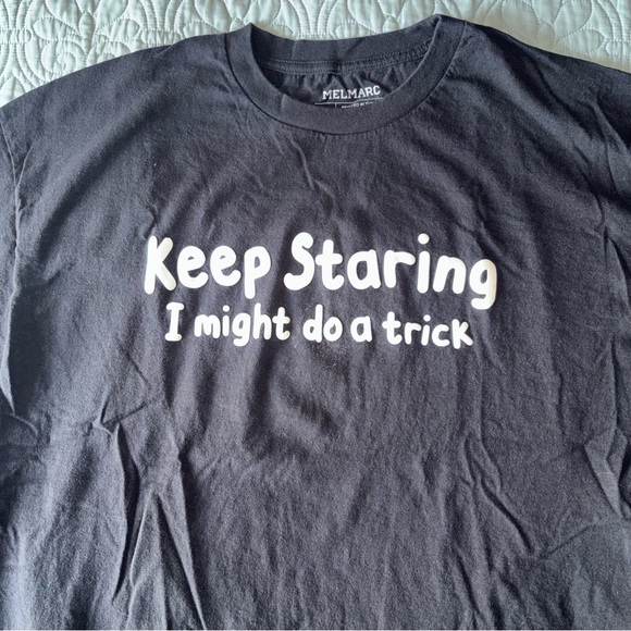 Keep Staring I Might Do A Trick Graphic Tee - Black - Picture 2 of 5